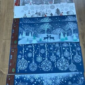 Blue and White Winter Wonderland Wrapping Paper